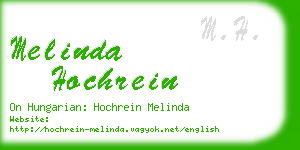 melinda hochrein business card